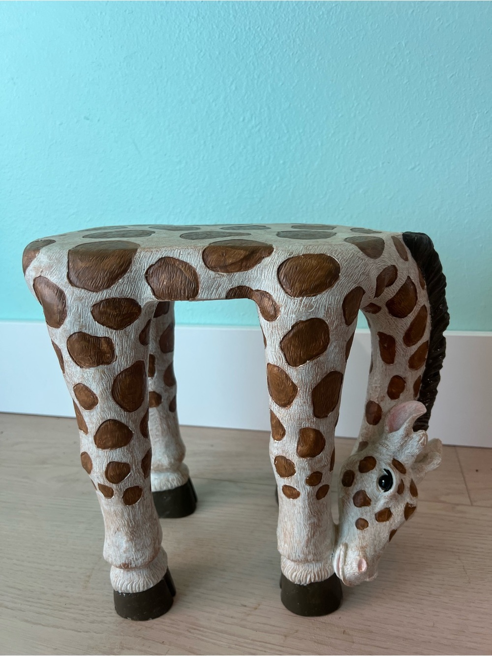Giraffe Plant Stand/Stool Safari Decor
